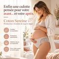 Culotte Pré & Post-Partum "Coton Sereine" – Protection Invisible & Esprit Léger